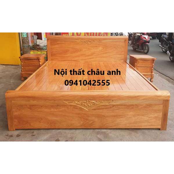 Giường ngủ gõ đỏ GN014